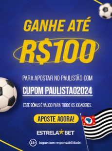 Selecione um valor de R$20,00 até no máximo R$100,00 e digite o código promocional “PAULISTAO2024”